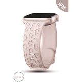 Apple Watch 10 46MM-WATCH2/3/4/5/6/SE/7/8/9(42-44-45-49)MM Kordon Leoline 42 Desen Yumuşak Silikon - Kum Pembe - 42-44-45-49MM