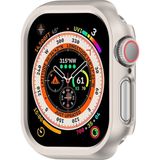 Apple Watch 10. Nesil 46MM Uyumlu Rubber Sert Plastik Koruma Kasa Kılıfı - Starlight