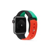 Apple Watch 2/3/4/5/6/7/8/Se/ Uyumlu 38Mm 40Mm 41Mm Silikon Kordon Tasarım (Krd-39)