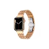 Apple Watch 2/3/4/5/6/7/8/Se/Uyumlu 38Mm 40Mm 41Mm Metal Kordon Tasarım (Krd-86)