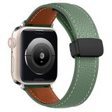 Apple Watch 38Mm Kr414 Daks Deri Kordon - Koyu Yeşil