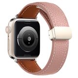 Apple Watch 38Mm Kr414 Daks Deri Kordon - Pembe