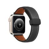 Apple Watch 38Mm Kr414 Daks Deri Kordon - Siyah