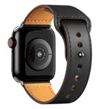 Apple Watch 38Mm Kr415 Luaz Deri Kordon - Siyah