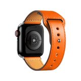 Apple Watch 38Mm Kr415 Luaz Deri Kordon - Turuncu
