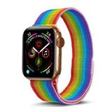 Apple Watch 38mm Metal Mıknatıslı Kordon - Gökkuşağı