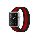 Apple Watch 38Mm Metal Mıknatıslı Kordon (Saat Değildir) - Siyah-Kırmızı