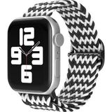 Apple Watch 38Mm Star Kordon - Zigzag Siyah-Beyaz