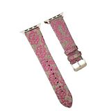 Apple Watch 38Mm Uyumlu Creeper Desenli Kordon (Saat Değildir) - Pembe