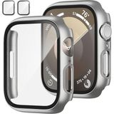 Apple Watch 40MM 4-5-6 Se Seri Uyumlu Starlight 360 Derece Koruma ve Temperli Cam Ekran Koruyucu - Gümüş - Renk