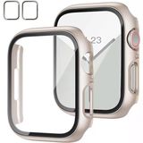 Apple Watch 40Mm 4-5-6 Se Seri Uyumlu Starlight 360 Derece Koruma Ve Temperli Cam Ekran Koruyucu Starlight