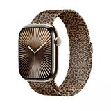 Apple Watch 40Mm Zore Krd-01 Leopar Desenli Metal Kordon