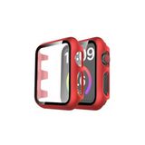 Apple Watch 41Mm Camlı Kasa Ekran Koruyucu - Kırmızı-(5796)