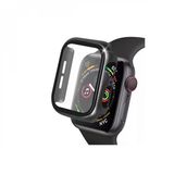 Apple Watch 42mm Camlı Kasa Ekran Koruyucu - Siyah