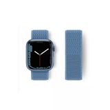 Apple Watch 42Mm Hasırlı Cırtcırtlı Kordon - Mavi