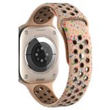 Apple Watch 42Mm Kordon Krd-02 Suya Dayanikli Delikli Renkli Silikon Kordon