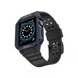 Apple Watch 42Mm Kr401 Silikon Kordon (Saat Değildir) - Siyah-Mavi
