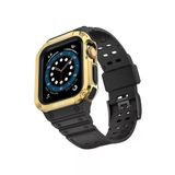 Apple Watch 42mm Kr401 Silikon Kordon - Siyah-gold
