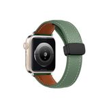 Apple Watch 42mm Kr414 Daks Deri Kordon (saat Değildir) - Koyu Yeşil