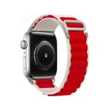 Apple Watch 42mm Mountain Kordon - Beyaz-kırmızı
