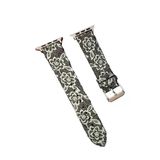 Apple Watch 42Mm Uyumlu Creeper Desenli Kordon (Saat Değildir) - Siyah