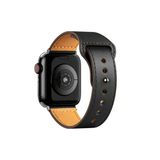 Apple Watch 42Mm Uyumlu Kr415 Luaz Deri Kordon (Saat Değildir) - Siyah