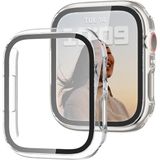 Apple Watch 44MM 4-5-6 Se Seri Uyumlu Starlight 360 Derece Koruma ve Temperli Cam Ekran Koruyucu - Şeffaf - Renk
