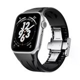 Apple Watch 44mm KRD-127 Metal Tokalı Silikon Kordon