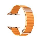 Apple Watch 44mm KRD-78 Suni Deri Kordon