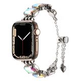 Apple Watch 44Mm Zore KRD-115 Renkli Taş Tasarımlı Kordon