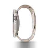 Apple Watch 45Mm Kasa Koruyucu Metalik Görünüm Valencia Serisi Camlı Kasa Starlight