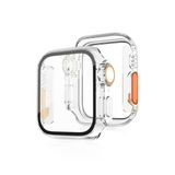 Apple Watch 45mm Watch 49mm Kasa Dönüştürücü Ve Ekran Koruyucu - Şeffaf- 5796