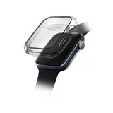 Apple Watch 46Mm Uyumlu Grade Hybrid Serisi Şeffaf Kılıf Kasa Ve Ekran Koruyucu 360 Tam Koruma Kapak Smoke