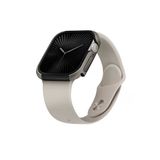 Apple Watch 46Mm Uyumlu Valencia Serisi Alüminyum Tpu Kasa 360 Tam Koruyucu Kapak Titanium Silver