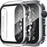 Apple Watch 49 mm Şeffaf Ekran Koruyucu ve Kılıf Bir Arada Tam Koruma Şeffaf Saat Kılıfı