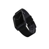 Apple Watch 49Mm Ultra 2/1 - 46Mm Seri 10 - 45Mm Seri 9/8/7 - 44Mm Seri Se2/Se/6/5/4 Deri Kordon Black