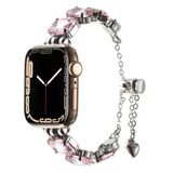 Apple Watch 7 41Mm Krd-115 Renkli Taş Tasarımlı Kordon