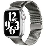 Apple Watch 7 41Mm Zore Krd-121 Metal Hasır Kordon