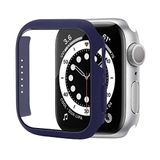 Apple Watch 7 8 41mm ile uyumlu Full Kasa Korumalı Ekran Koruyucu Lacivert