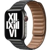 Apple Watch 7 8 9 10 Seri 40 41 42Mm Uyumlu Leather Link Kordon