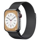 Apple Watch 8 7 6 5 4 3 Se Ultra Uyumlu 42 / 44 / 45 / 49MM Milano Loop Çelik Örme Metal Mıknatıslı Kordon