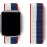 Apple Watch Gs Dt Pro T500 Ultra 42 44 45 49 mm Kordon Kayış Bileklik Hasır Örgü - 42-44-45-49mm - Lacivert - Beyaz - Kırmızı