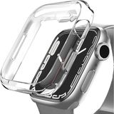 Apple Watch ile Uyumlu Series 10 Şeffaf Kılıf Ekranı Tam Kapatan Silikon Yapılı Ekran Koruma A - 1 Adet - Çok Renkli