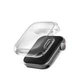 Apple Watch Se 2 Ve 3. Nesil 44Mm Silikon Kılıf Garde Kasa Ve Ekran Koruyucu 2 İn 1 Yüksek Koruma Şeffaf