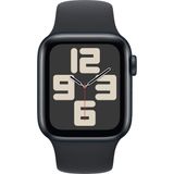Apple Watch SE 2023 44 mm Gece Yarısı Alüminyum Kasa Spor Kordon Akıllı Saat Teşhir- Outlet
