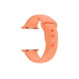 Apple Watch Se Icin 40 Mm Small Beden(S/M Size) Silikon Kordon(54 Renk) Acik Nektarin