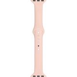 Apple Watch Seri 1 2 3 Için 38 mm Slim Silikon Kordon Kayış Kum Pembe