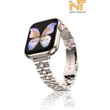 Apple Watch Seri 2/3/4/5/6/7/8/9/se/ultra/ultra 2 44MM-45MM / Seri 10 46MM Uyumlu Ince Tasarım Kordon - Starlight