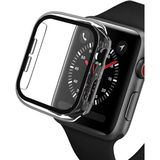 Apple Watch Seri 38MM /40MM /41MM ile Uyumlu Kasa ve Ekran Koruyucu Kılıf Temperli Cam 360 Derece Koruyucu