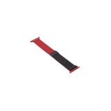Apple Watch Seri 4 5 6 40 Mm Icin Iki Renkli Metal Milanese Kordon Siyah-Kirmizi (Black-Red)